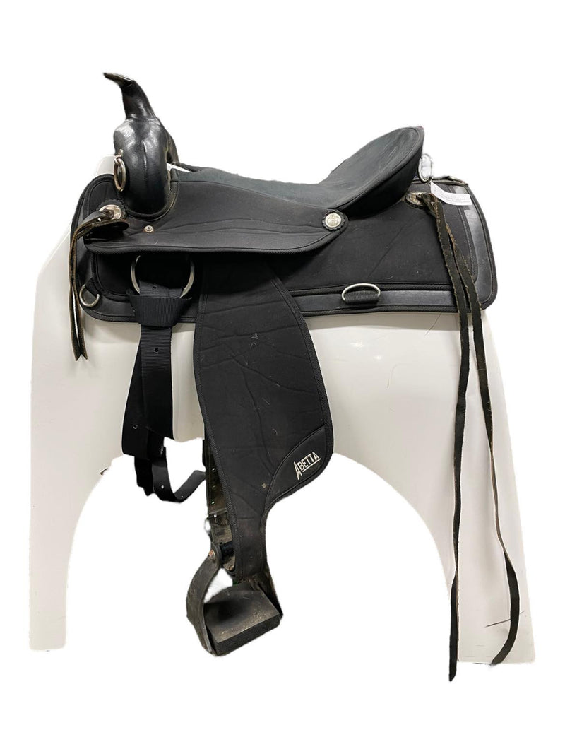 Abetta Synthetic Western Saddle - Black 17" - USED