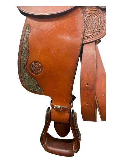 Circle Y Western Show Saddle - Brown - 16" - USED