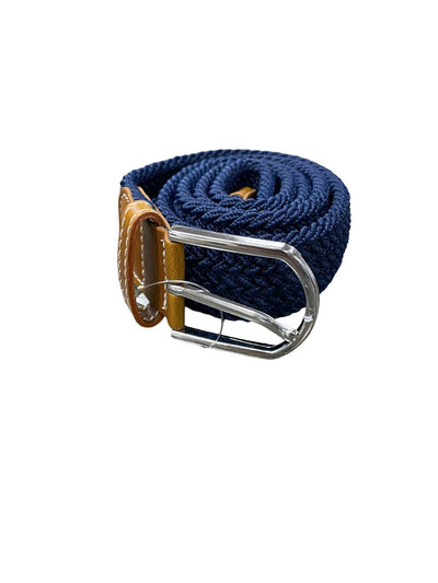 Hart Outfitters Stretch Weave Belt - Navy/Brown - 41" - USED