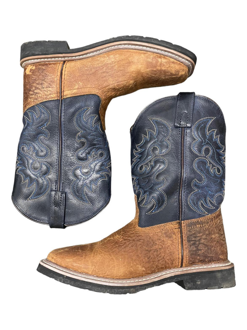 Dan Post Cowboy Boots - Blue/Brown - 4.5D - USED
