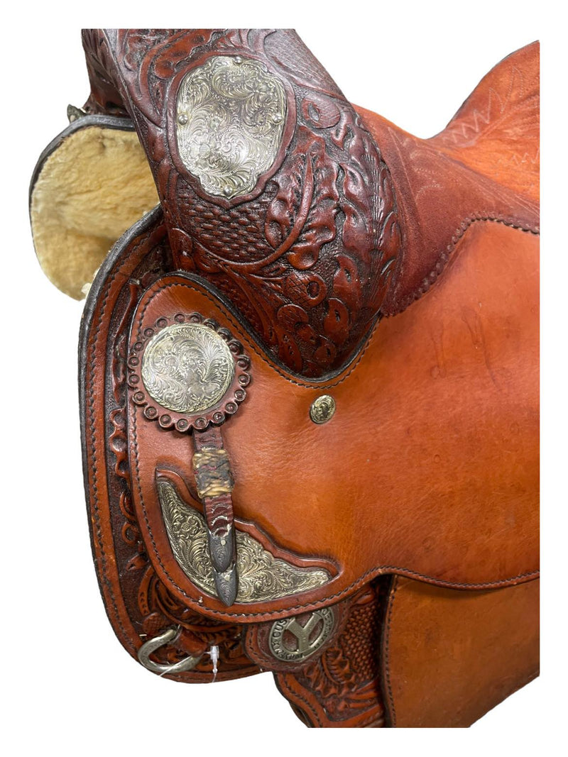 Circle Y Western Show Saddle - Brown - 16" - USED