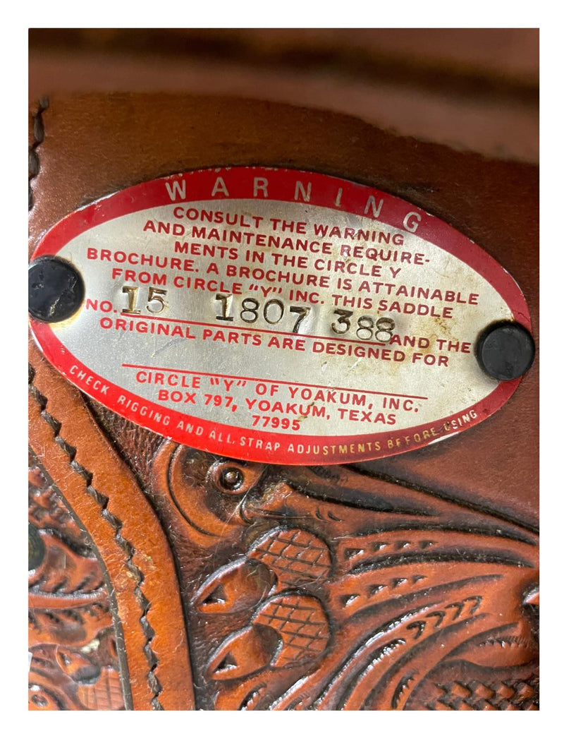 Circle Y Western Show Saddle - Brown - 16" - USED