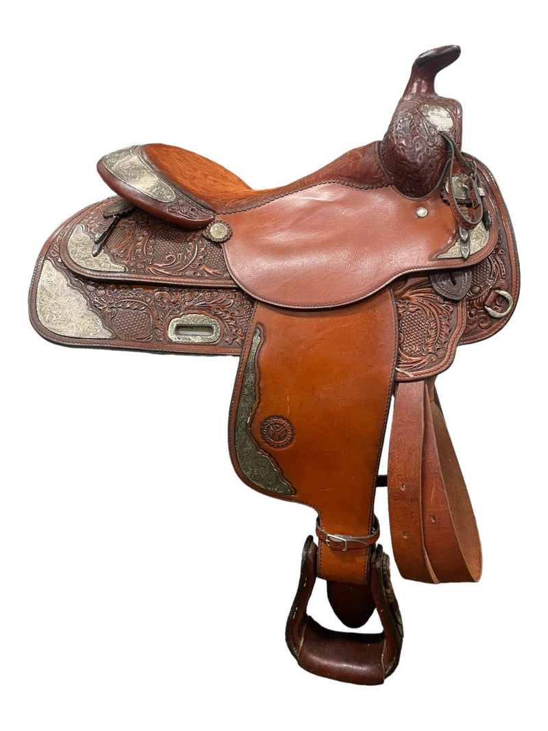 Circle Y Western Show Saddle - Brown - 16" - USED