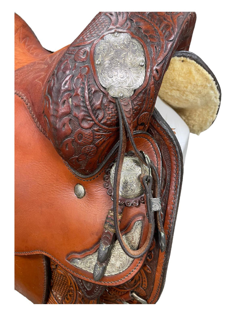 Circle Y Western Show Saddle - Brown - 16" - USED