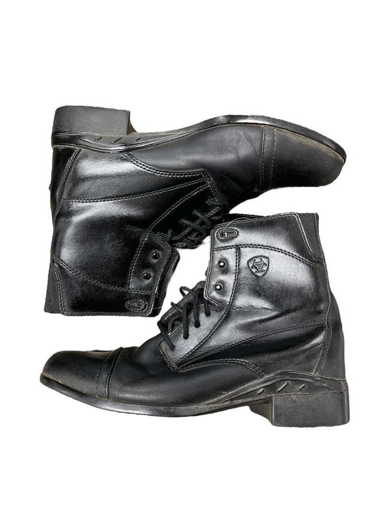 Ariat Lace Paddock Boots - Black - 8B - USED