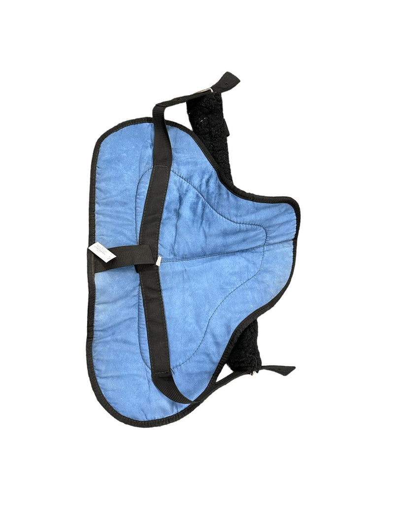 Bareback Pad W/ Girth - Blue/Black - USED