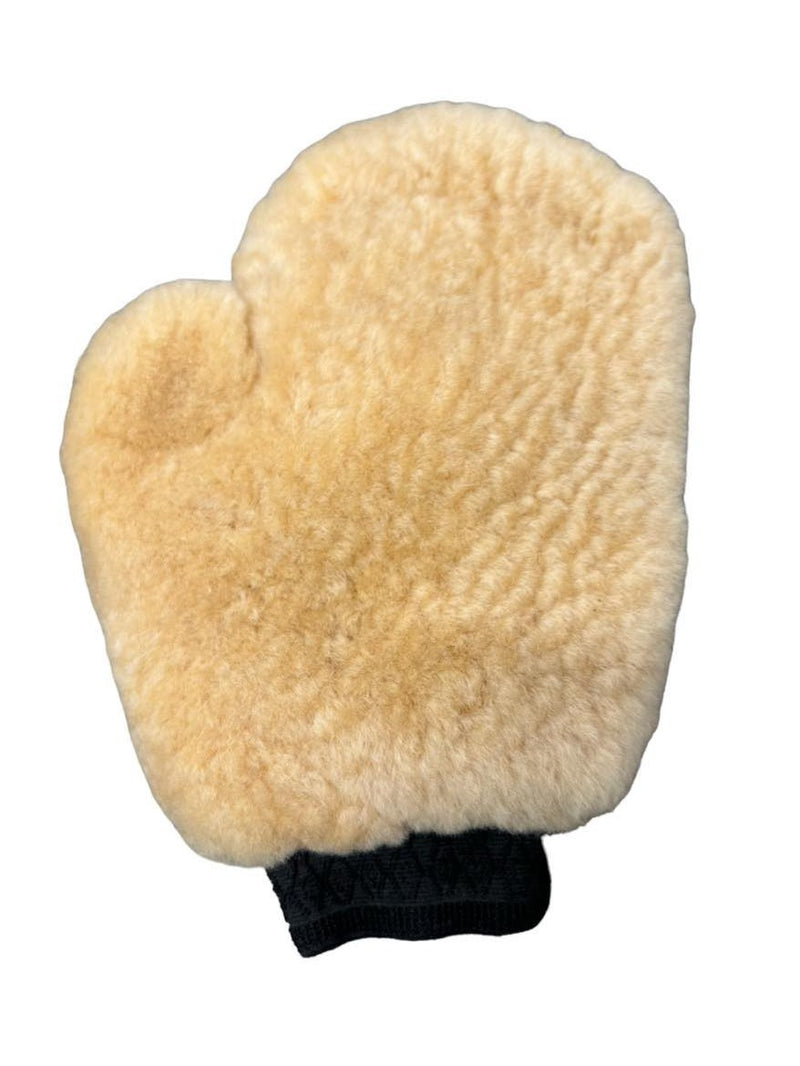 Wool Groom Mitt - Tan - USED