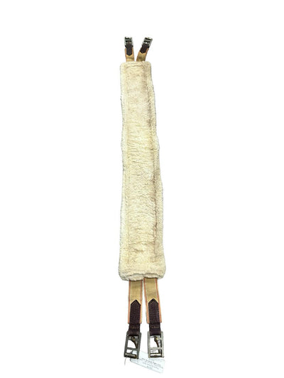Fleece Synthetic Girth - Brown/White - Approx 48" - USED