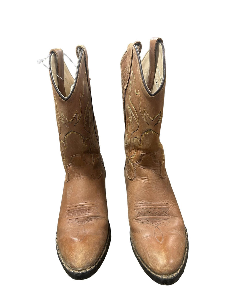 Old West cowboy boots - brown 3 - USED