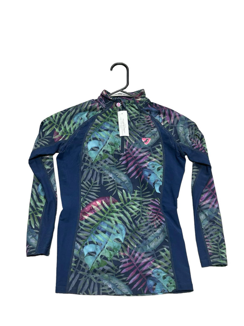 Aubrion Tropical Sun Shirt - Navy - Size 11-12 - USED
