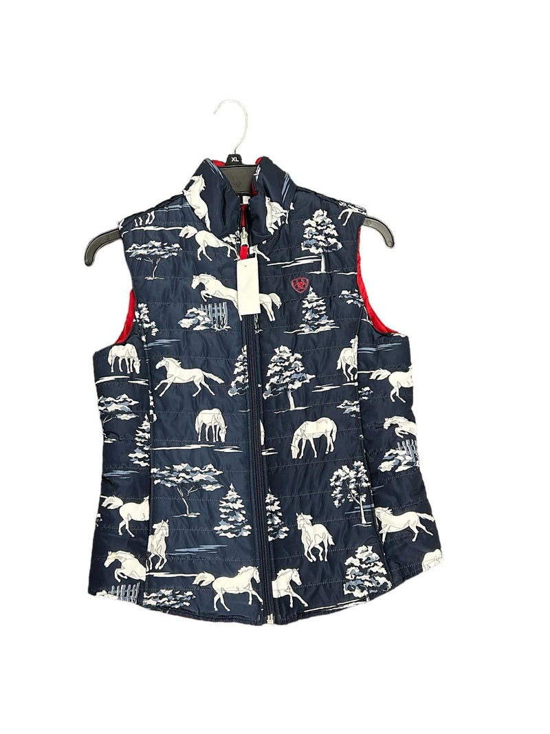 Ariat Youth Vest - Navy Ponies - XL - USED