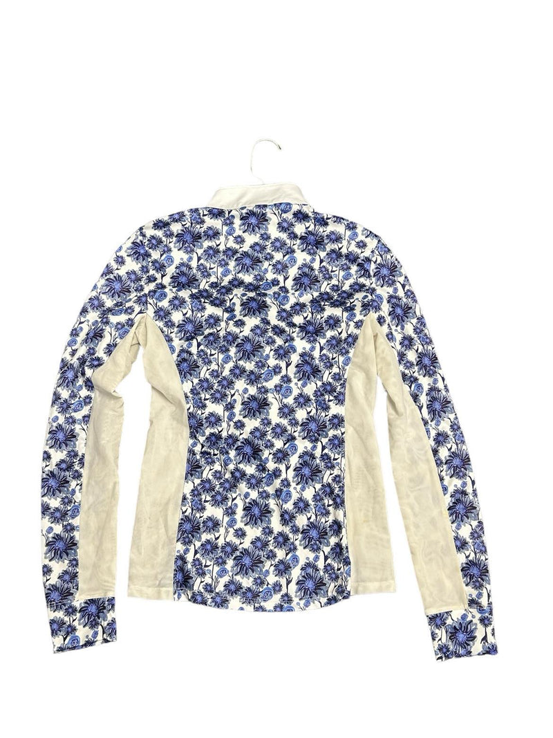FITS Floral Sun Shirt - Blue/White - XS - USED