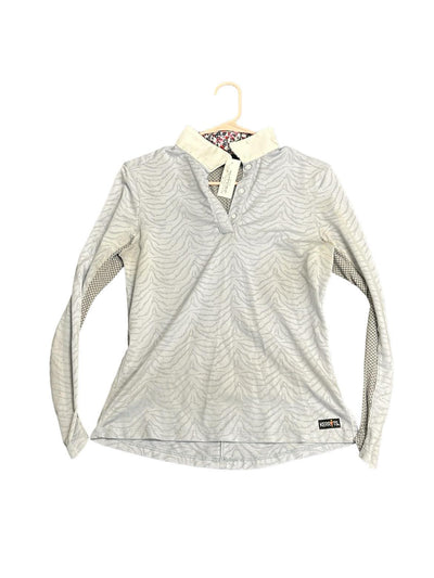 Kerrits LS Show Shirt - Light Blue/White - S - USED