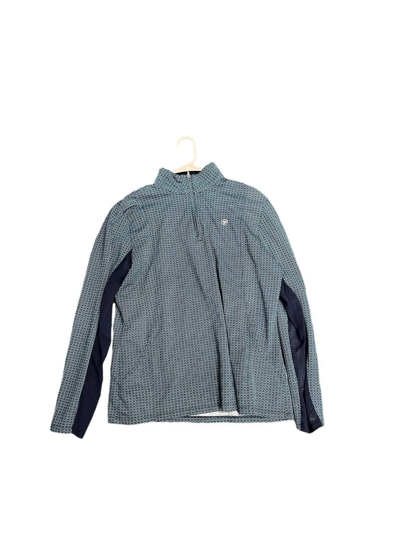 Ariat Sun Shirt - Blue Pattern - XL - USED