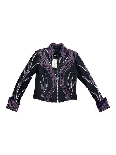 Custom Showmanship Jacket - Purple/Black - Approx. M - USED