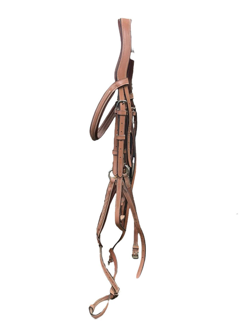 HDR Figure-8 Bridle (W/ Reins) - Light Brown - F/S - USED