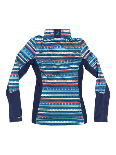 Kerrits 1/4 Zip - Blue Pattern - XS - USED