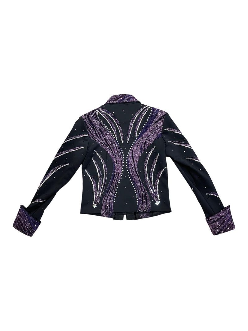 Custom Showmanship Jacket - Purple/Black - Approx. M - USED