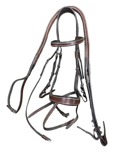 Harwich Ergonomic Bridle (W/ Reins) - Brown - F/S - USED