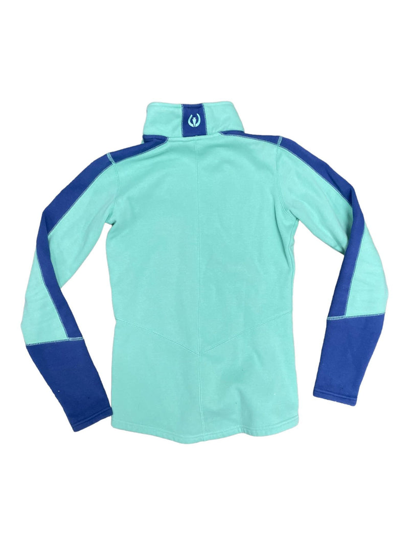 Kerrits Lined 1/4 Zip Sweater - Green/Blue - XS - USED