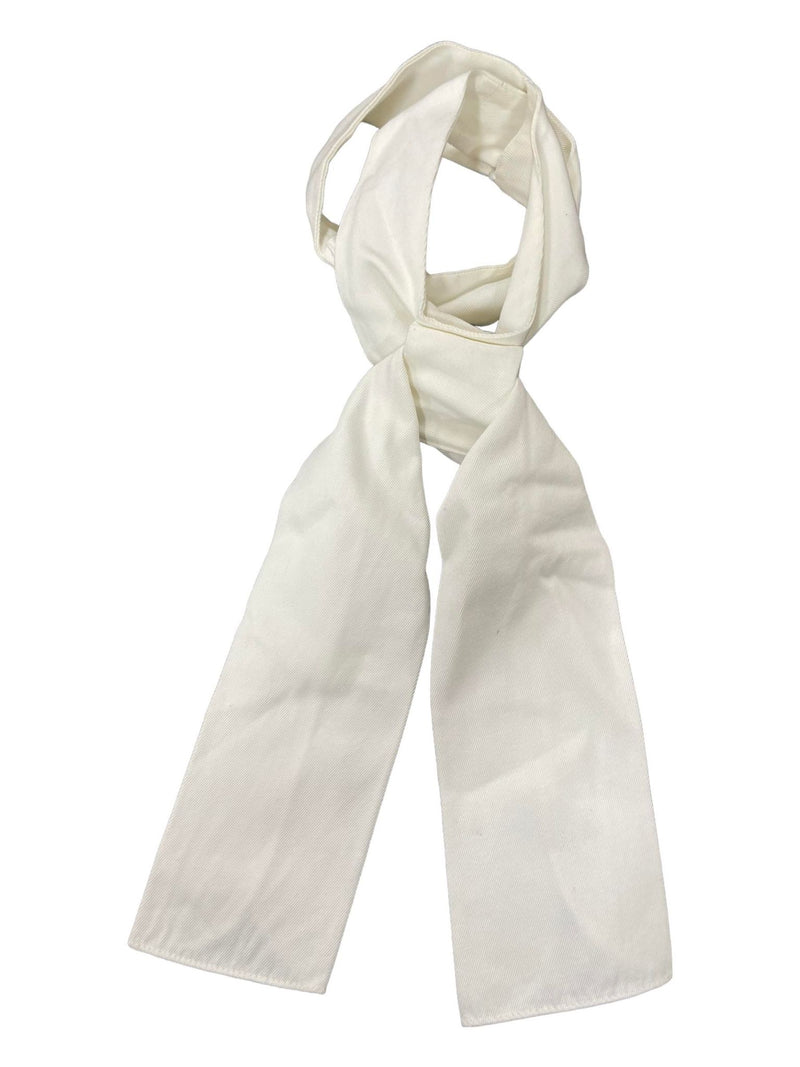 Unbranded Stock Tie - White - Est. M - USED