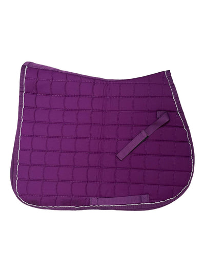 Horze AP Saddle Pad - Purple/Silver - Pony - USED