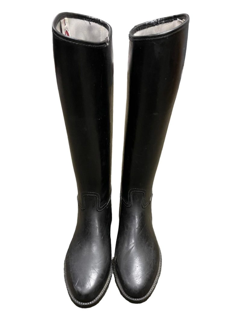 Pull On Rubber Boots - Black - Approx. 12 - USED