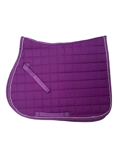 Horze AP Saddle Pad - Purple/Silver - Pony - USED