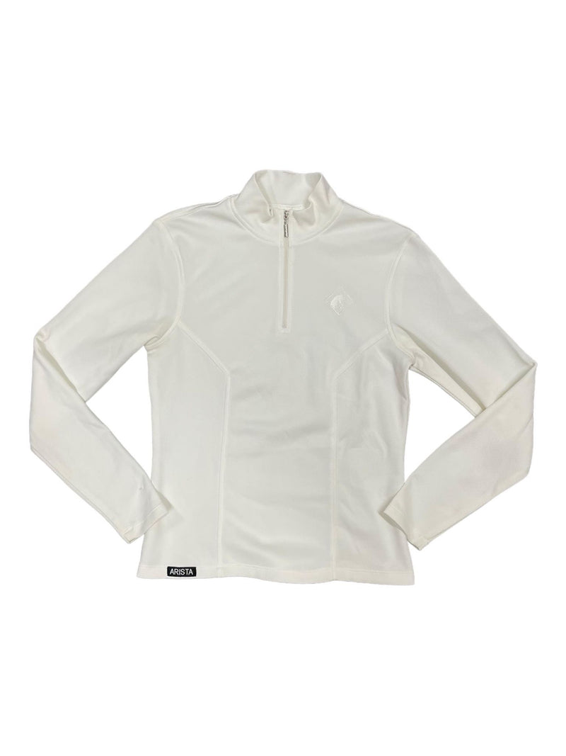 Arista LS 1/4 Zip Coolplus Top  - White - M  - USED