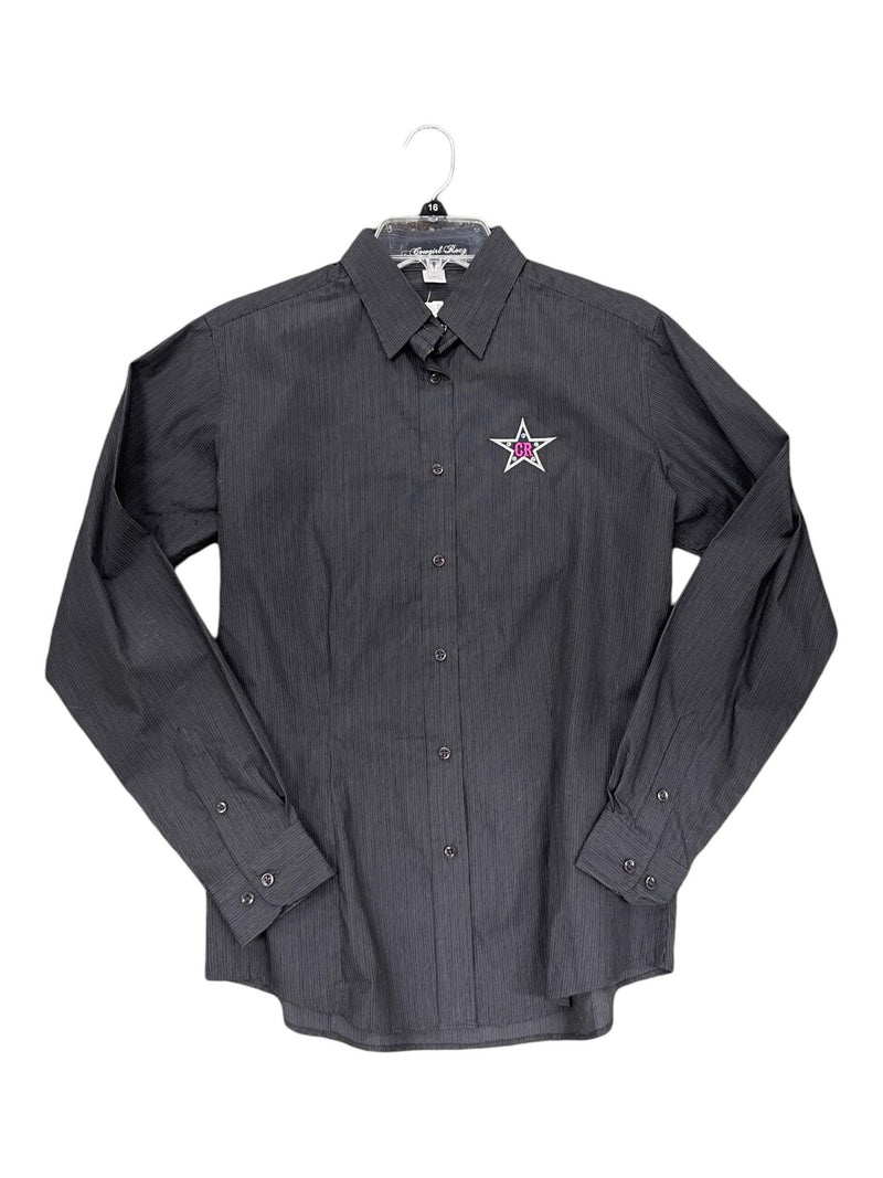 Cowgirl Rocs LS Shirt - Grey Stripe - S - USED