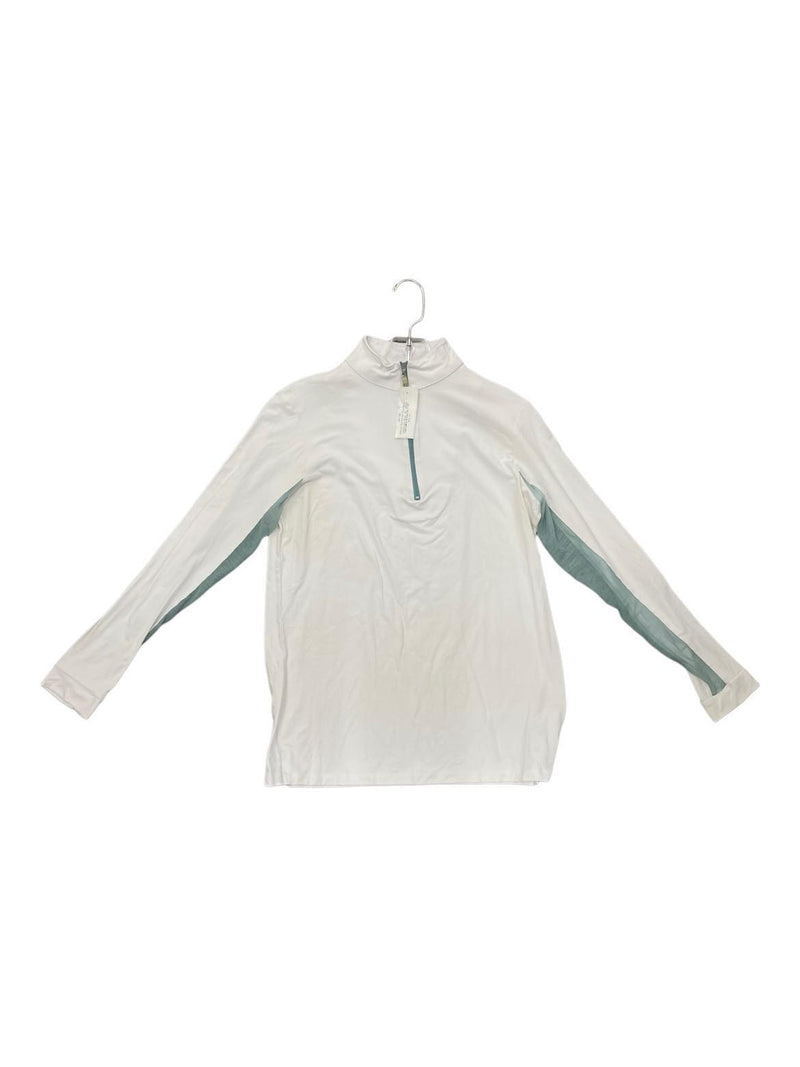 Tailored Sportsman Sun Shirt - White/Light Blue - M - USED