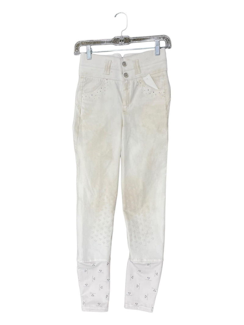 Aubrion Bling KP Breech - White - 24 - USED