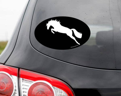 Oval Equestrian Horse Sticker / Jumper / WATERPROOF