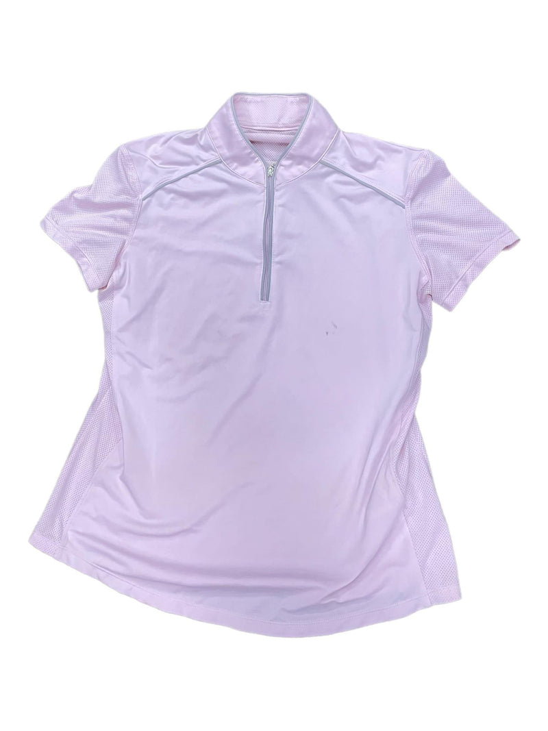 Chestnut Bay SS 1/4 Zip Top - Pink - M - USED