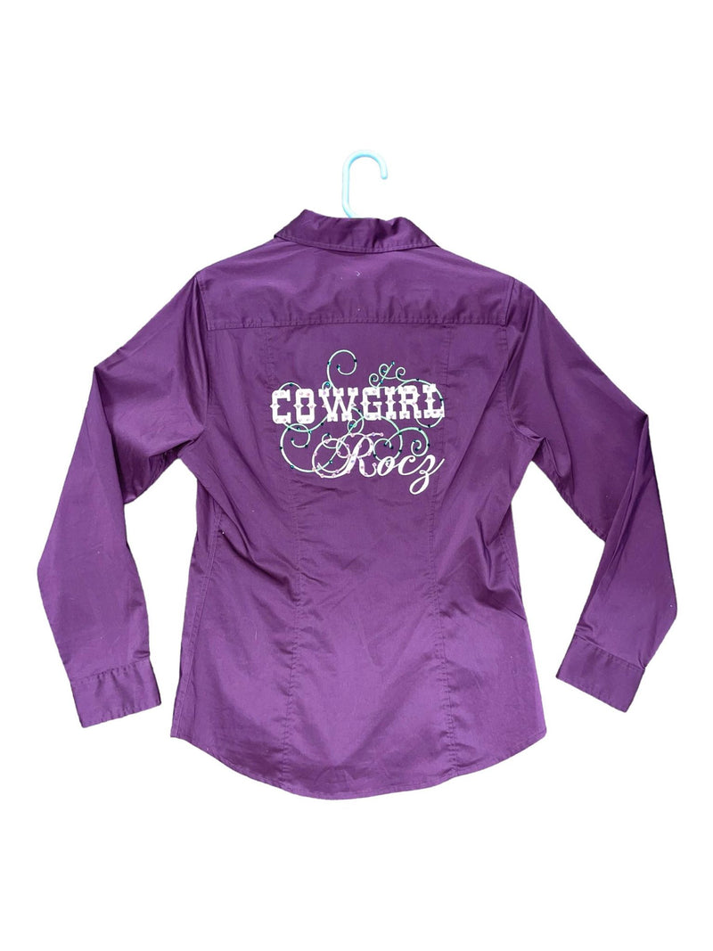 Cowgirl Rocs LS Shirt - Purple - XS - USED