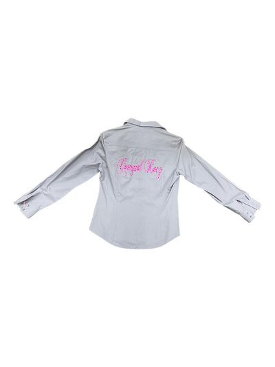 Cowgirl Rocz Shirt + Scarf - Grey/Pink - M - USED