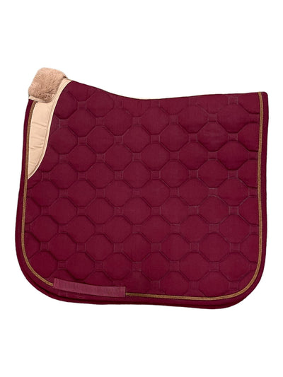 HKM Dressage Pad - Maroon/Gold - F/S - USED