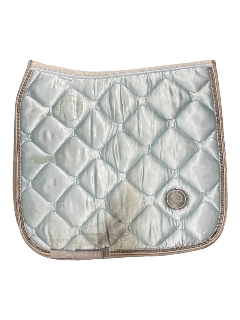 Montar Breathable Dressage Pad *Stains* - Light Blue - F/S - USED