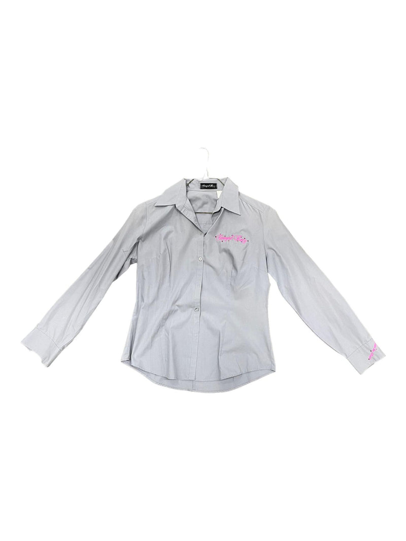 Cowgirl Rocz Shirt + Scarf - Grey/Pink - M - USED