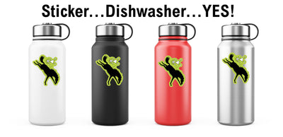 3" Tumbler Horse Sticker / Green Bucking Horse / WATERPROOF