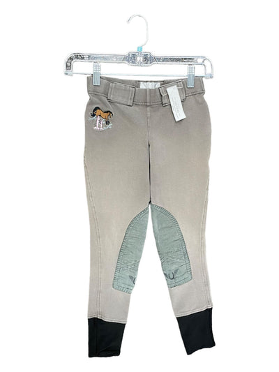 Tuffrider Pony Jump KP Breech - Grey - YOuth 10 - USED