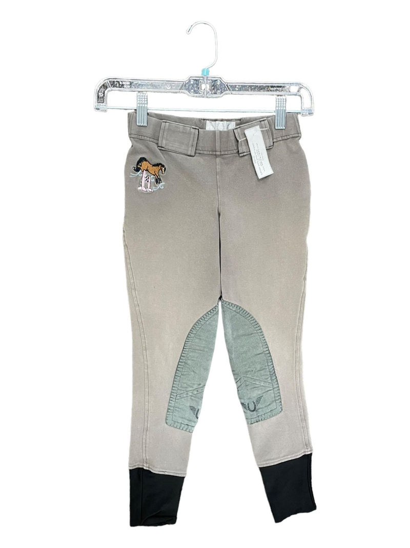 Tuffrider Pony Jump KP Breech - Grey - YOuth 10 - USED