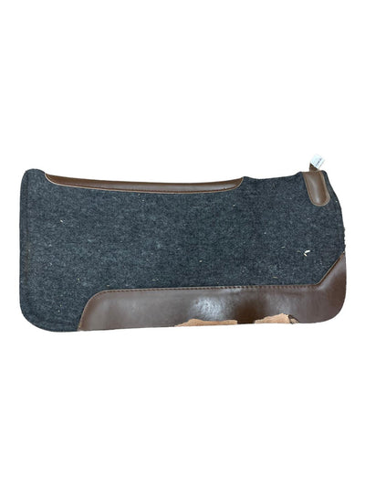Showman Wool Western Pad - Black/Brown - USED