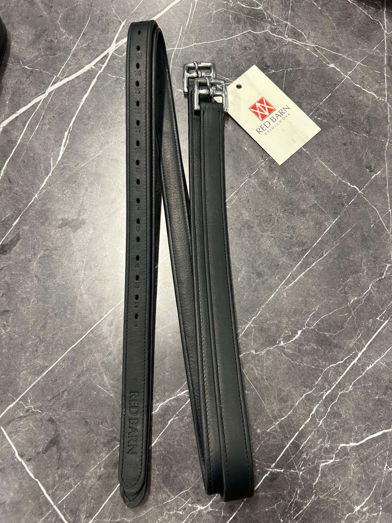 KL Select Get A Grip Soft Stirrup Leathers - Black