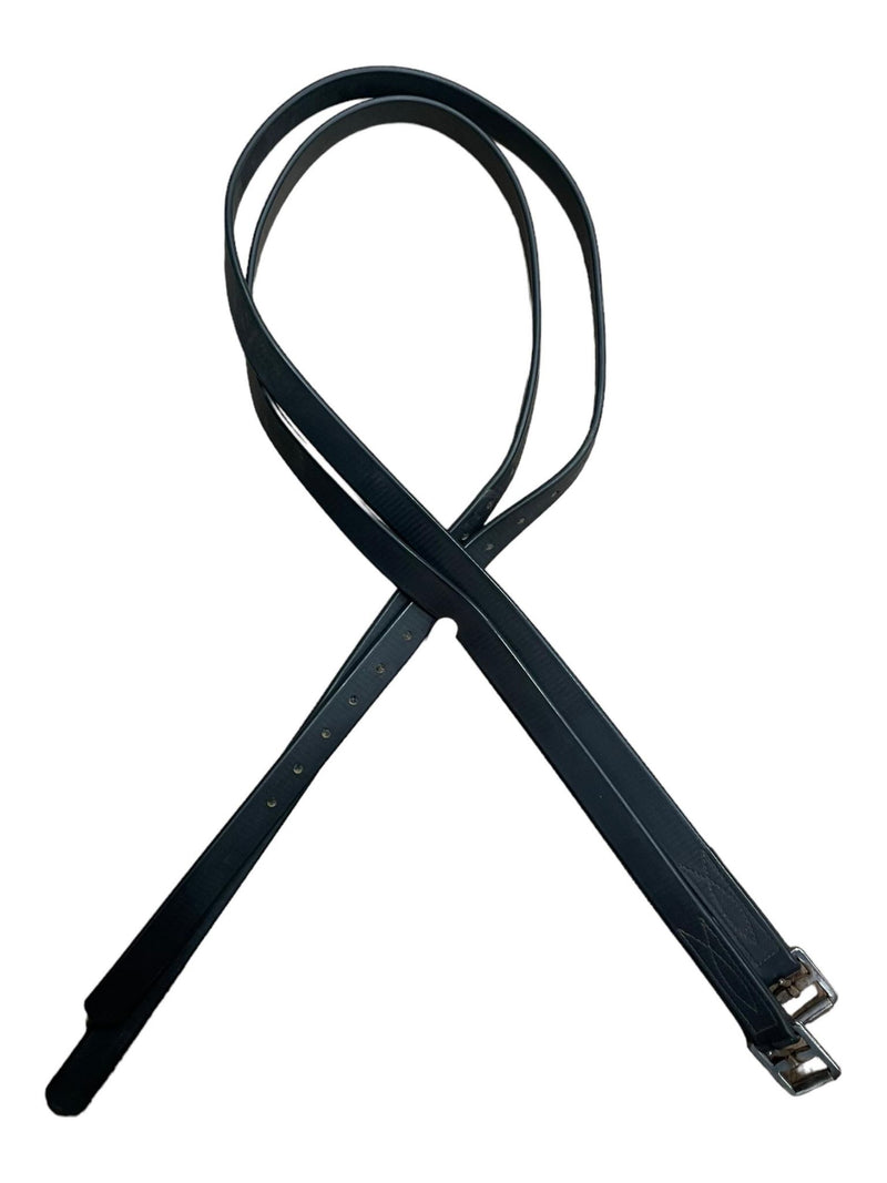 Synthetic Stirrup Leathers - Black - 52" - USED