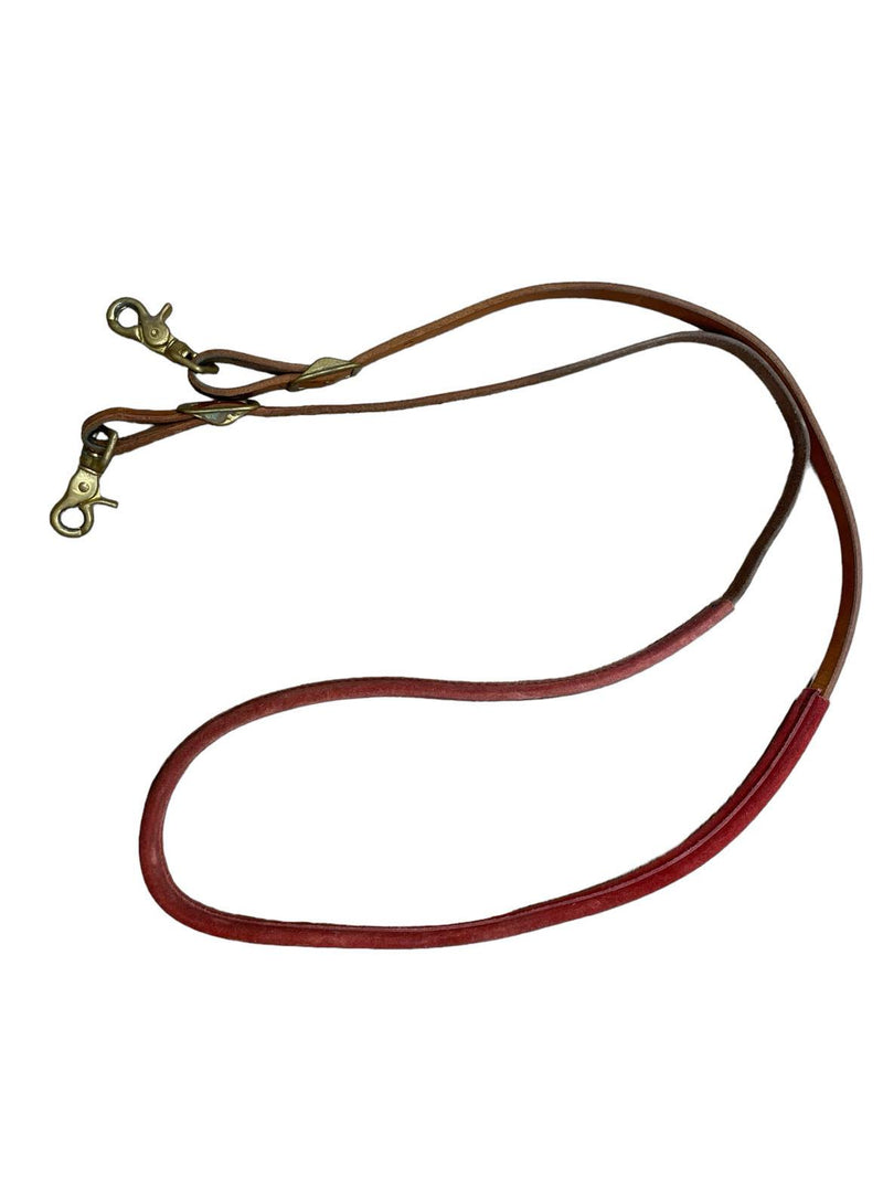 Clip On Reins - Red/Brown - 42" - USED