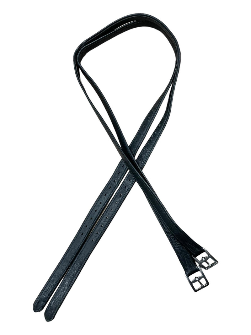 Passier Stirrup Leathers - Black - 150cm (59") - USED