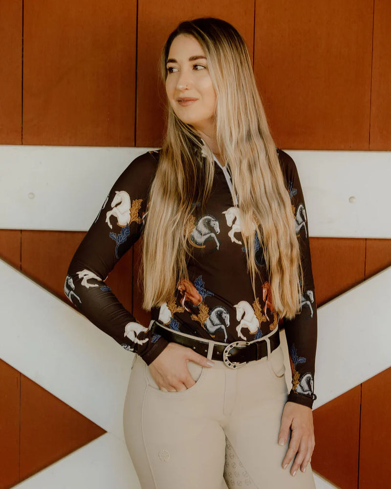 D. D. Impulsion & Straightness SARAH Long Sleeved Training Shirt