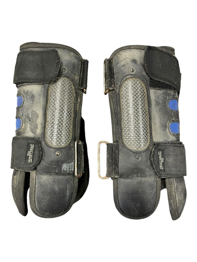 Horseware Dalmar Eventer Hind Boots - Black - M - USED