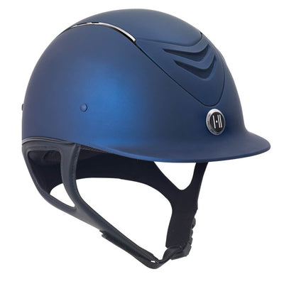 One K MIPS CCS Helmet - Navy Matte/Chrome Stripe